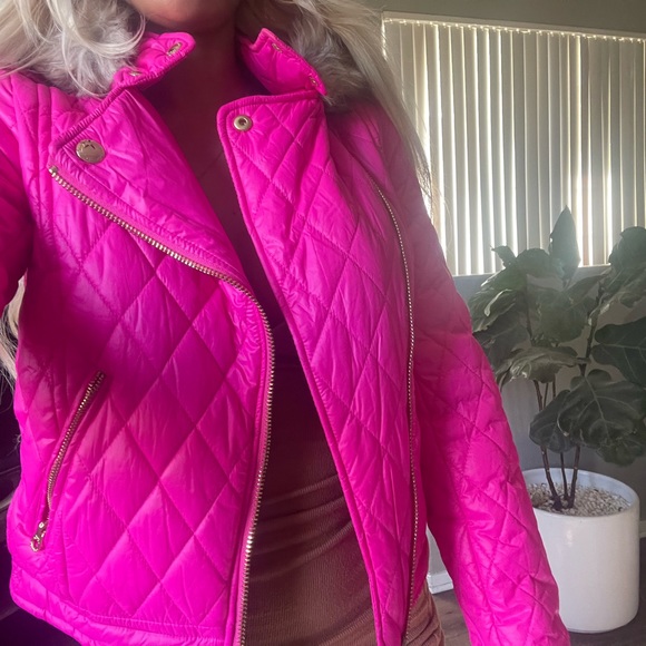 Juicy couture jacket with furry outlined hood - Picture 1 of 4